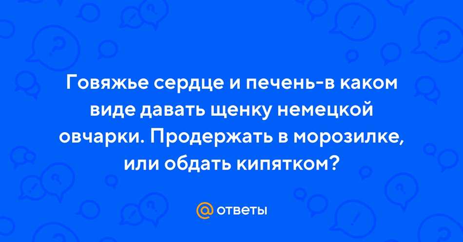 Раздел 3: Рекомендации по введению сырого говяжьего сердца в рацион щенка