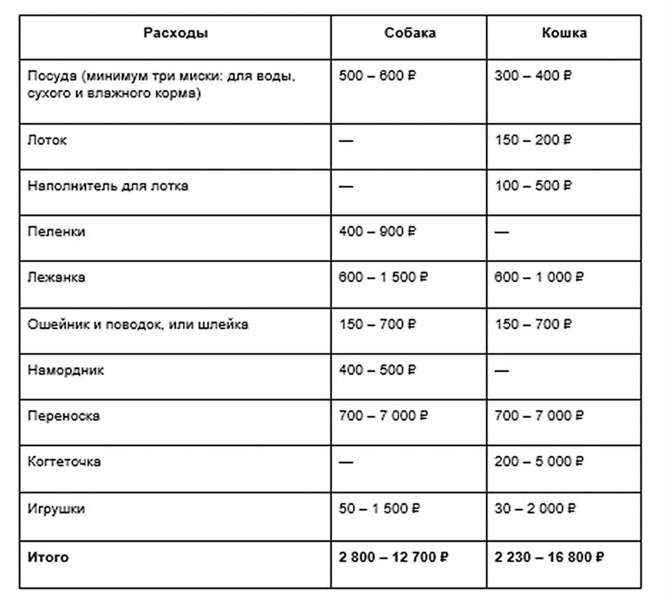 Еда для кота и ее стоимость